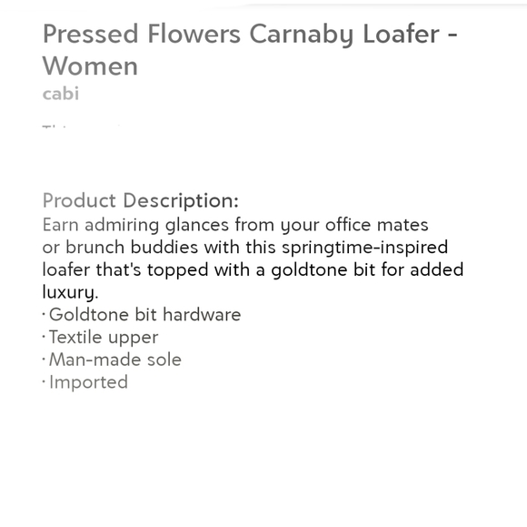 👣CABI,🇺🇲 Pressed Flowers Carnaby Loafers - Picture 16 of 16